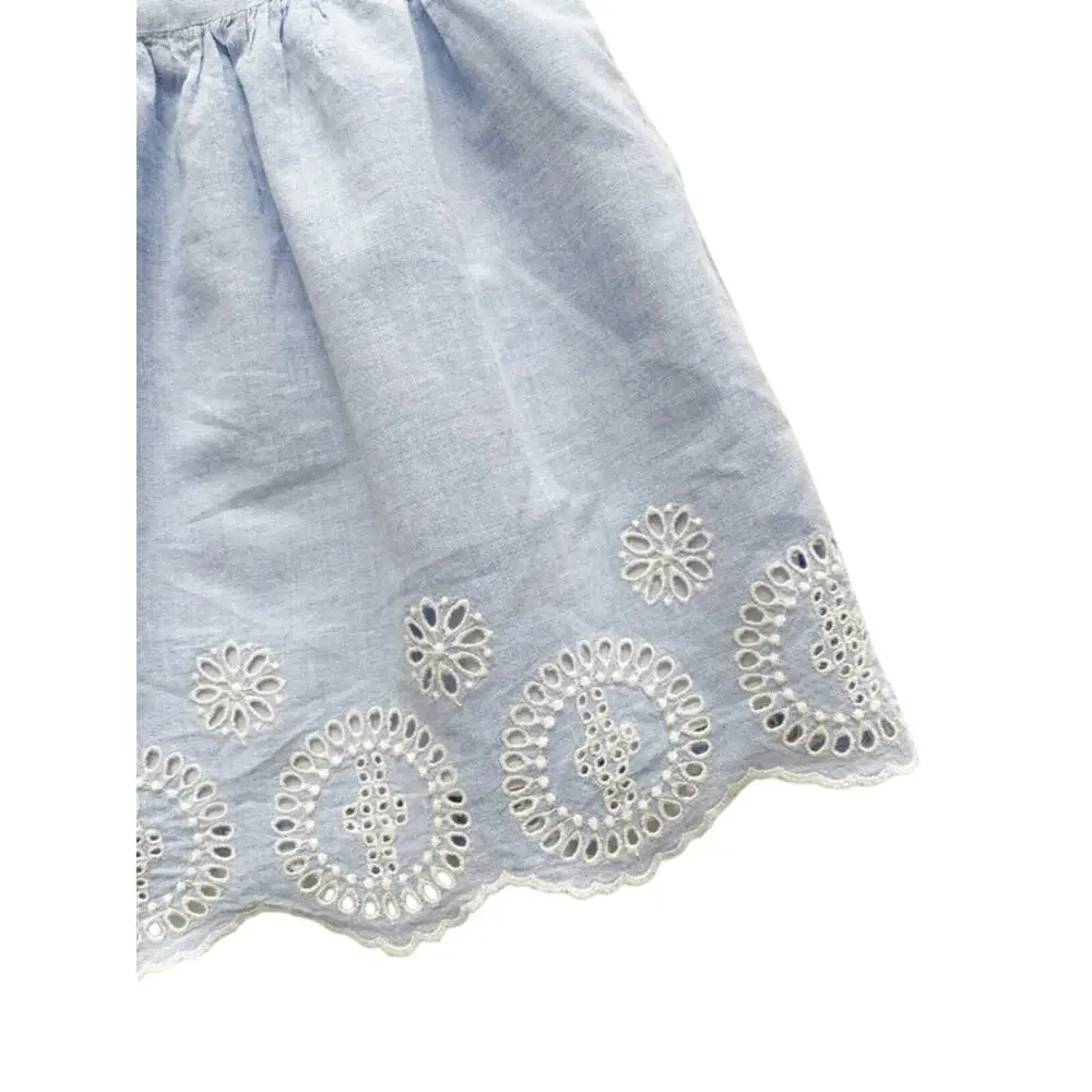 Gap Kids Blue Eyelet Sleeveless Dress - Size 4T